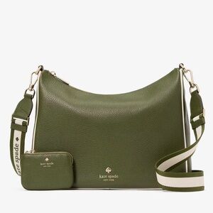 **NWT** KATE SPADE Emma Large Crossbody Bag w/ Pouch -  Enchanted Green Multi
